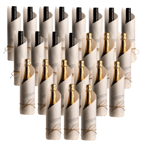 12 Bottles of Premium Red and 12 Bottles of Sparkling Free
